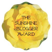 The Sunshine Blogger Award!
